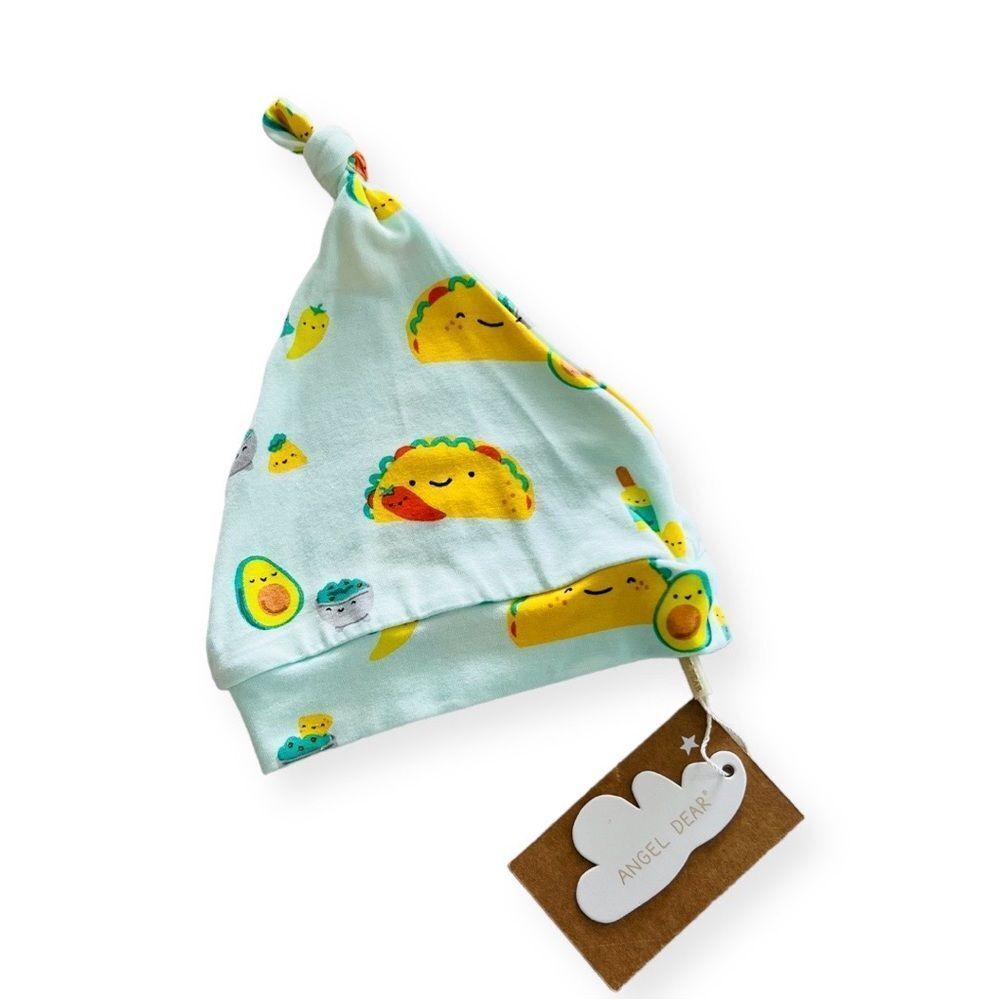 Angel Dear Bamboo Knotted Hat, Tacos Size 0-3 Months NWT